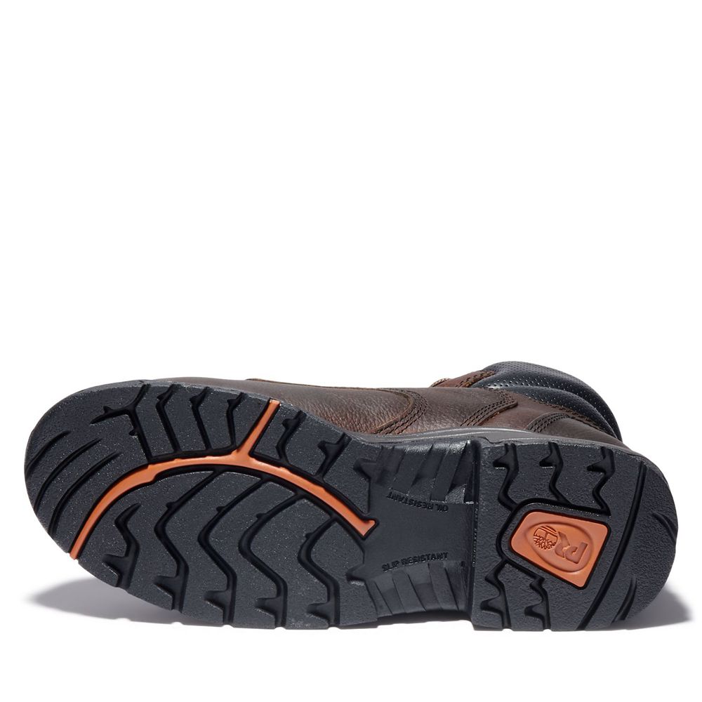 Botas de Trabajo Timberland Hombre Pro® Titan® 6\" Comp Toe Marrones - Chile YOP-972543